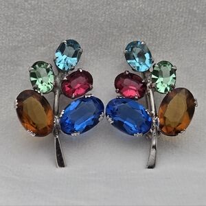 Avon “Fruit Salad” Rhinestone Brooch Lot Multicolor Tutti Frutti Vintage Retired